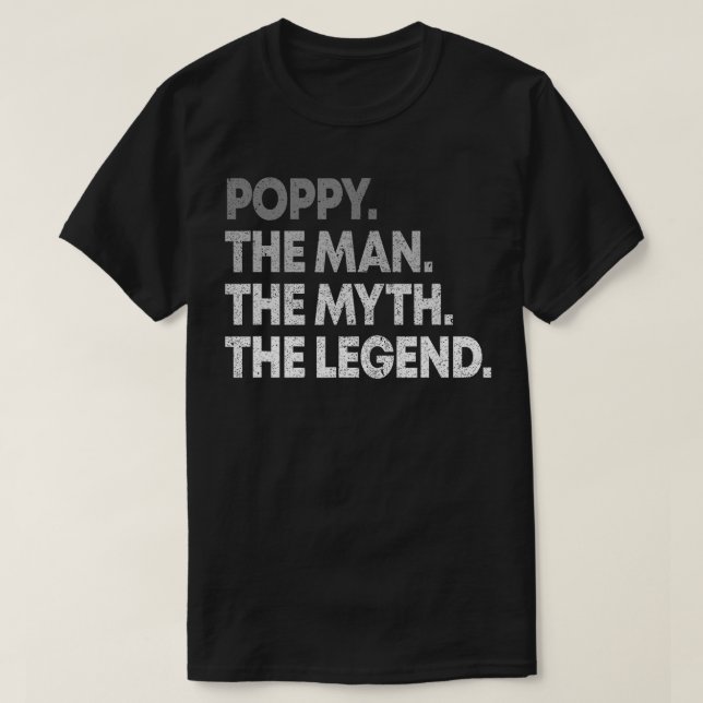 Manar poppy, mannen, myten, farfar.. t shirt (Design framsida)