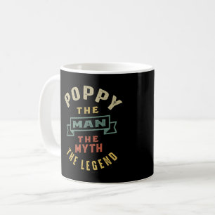 Manar poppy the Man Myth Legend Far Gift Kaffemugg