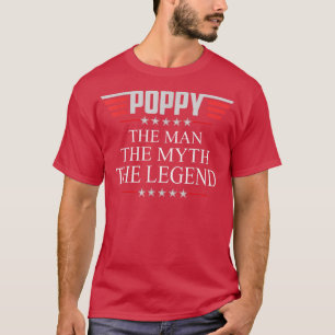 Manar poppy the Man the Myth the legend V2 poppy T Shirt