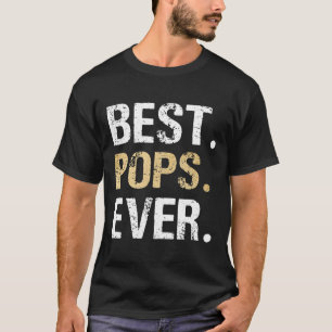 Manar Pops Gift från Granddotter Grandson Best Po T Shirt