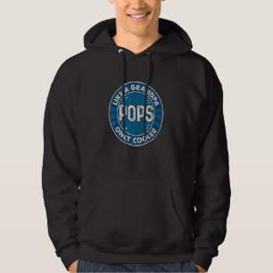 Manar Pops som en farfar - endast en kylare Vintag Hoodie