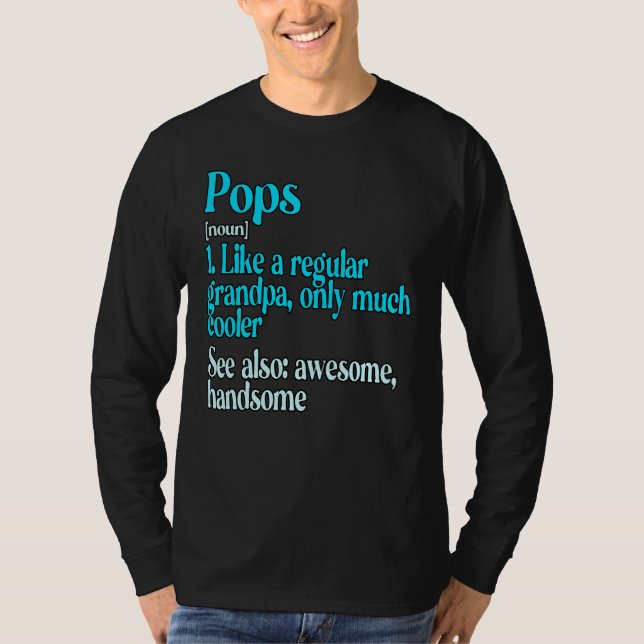 Manar Pops som en vanlig morfar... T Shirt (Framsida)