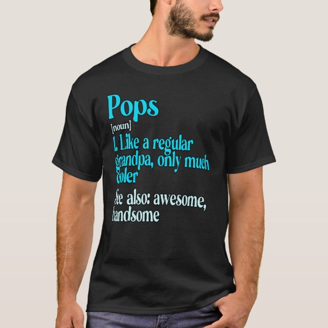Manar Pops som en vanlig morfar... T Shirt (Framsida)