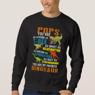 Manar Popssaurus t Rex Dinosaur Pops Saurus Family Lång Ärmad Tröja