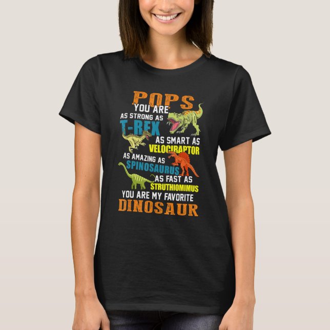 Manar Popssaurus t Rex Dinosaur Pops Saurus Family Shirt (Framsida)