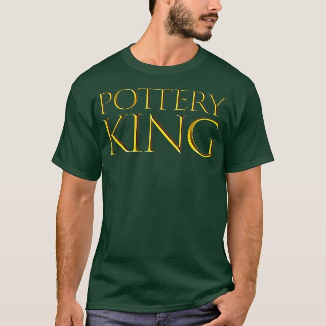Manar Pottery Kung Best Pottery Gift Idea för T Shirt (Framsida)