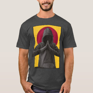 Manar Praying Huva Japansk japansk Flagga Anime T Shirt