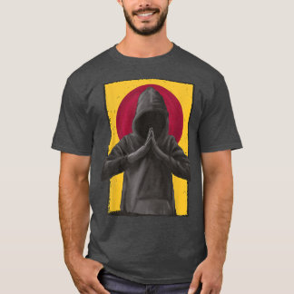 Manar Praying Huva Japansk japansk Flagga Anime T Shirt