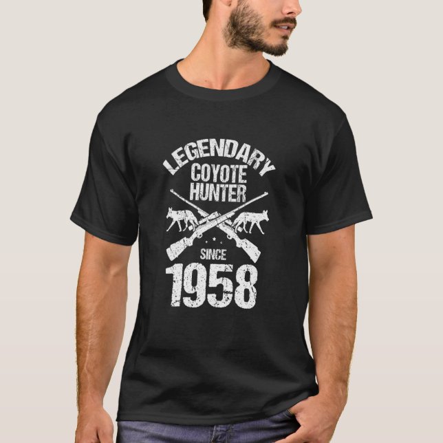 Manar Predator Hunter och Coyote Trapping for Coyo T Shirt (Framsida)