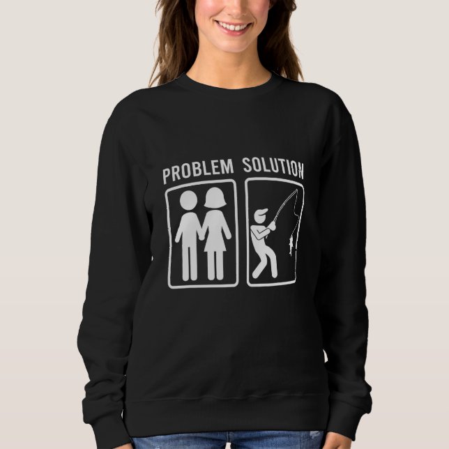 Manar Problem Solution Vacation Fishing Fish Fishi T Shirt (Framsida)