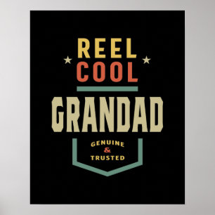 Manar Product Reel Coola Grandad Fishing Gift Poster