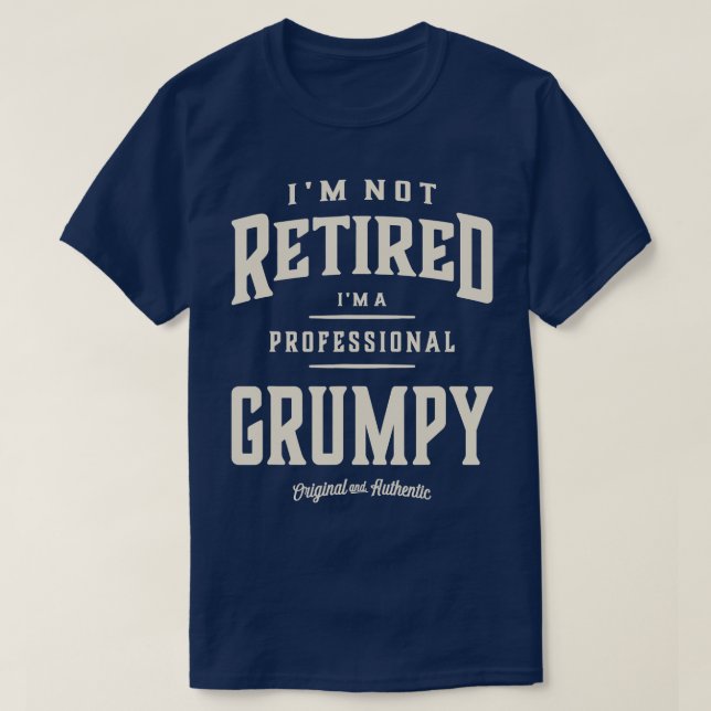 Manar Professionell Grumpy Pappa Grandpa Edition T Shirt (Design framsida)