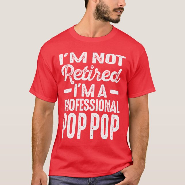 Manar Professionell PopPop Pension Gift T Shirt (Framsida)