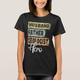 Manar-professuren pappa-hjälten, far-geolog t shirt
