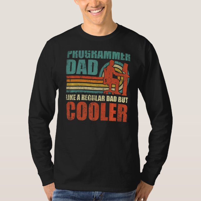 Manar programmerare Pappa som ett vanligt Pappa me T Shirt (Framsida)
