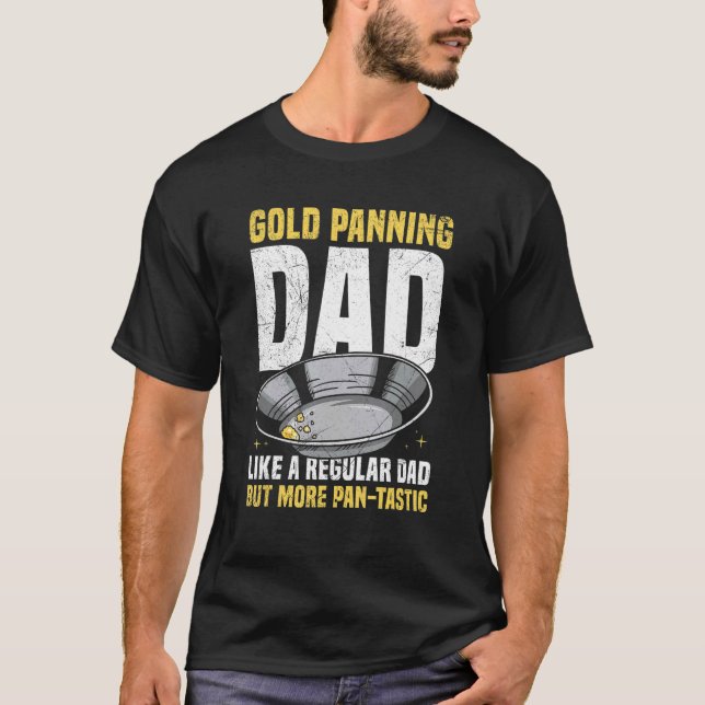 Manar Prospekterande Guld Grävande Pun för en Guld T Shirt (Framsida)