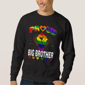 Manar Proud Big Brother Rainbow Lgbt Gay pride Mon Lång Ärmad Tröja