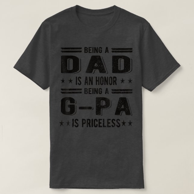Manar Proud GPa Best GPa Grandpa T Shirt (Design framsida)