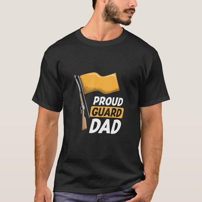 Manar Proud Guard Pappa Färg Guard Pappa Far T Shirt (Framsida)