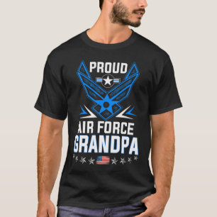Manar Proud Luft Force Grandpa Military Veteran Te T Shirt