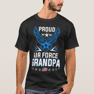 Manar Proud Luft Force Grandpa Military Veteran Te T Shirt