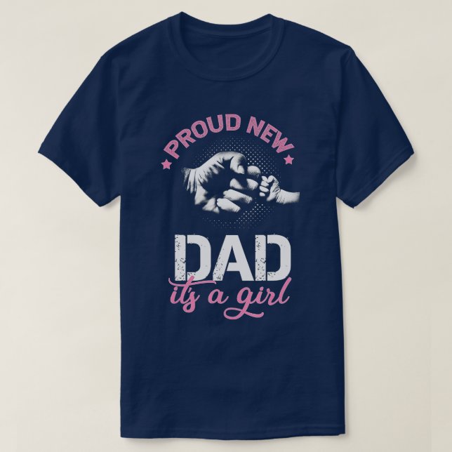 Manar proud New Pappa, en flicka som befordrades t T Shirt (Design framsida)