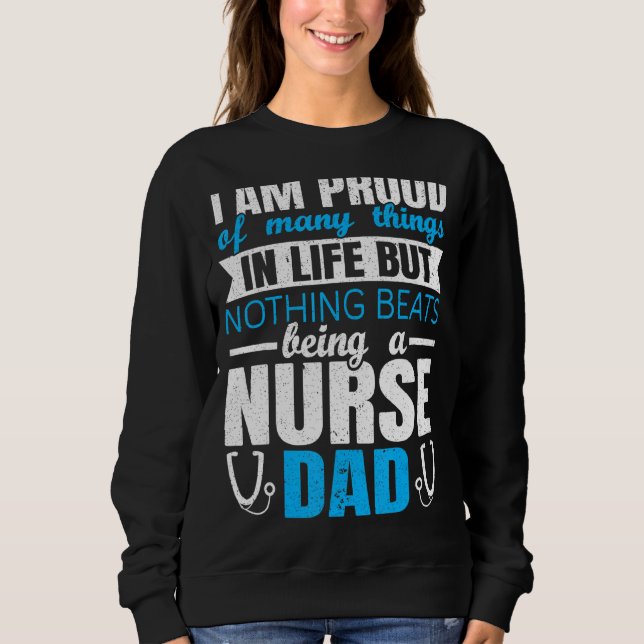 Manar Proud Nurse Pappa Say T Shirt (Framsida)