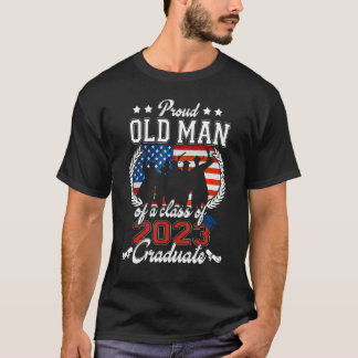 Manar Proud Old Man av klass 23 Student US Fl T Shirt