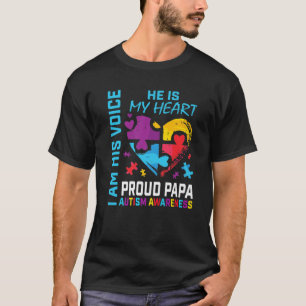 Manar Proud Pappa Autism Awareness Grandson Puzzle T Shirt