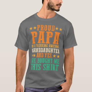 Manar Proud pappa av mordotterfarfar T Shirt