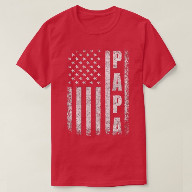 Manar Proud Pappa Flagga Funny Fars dag 2023 från  T Shirt (Design framsida)