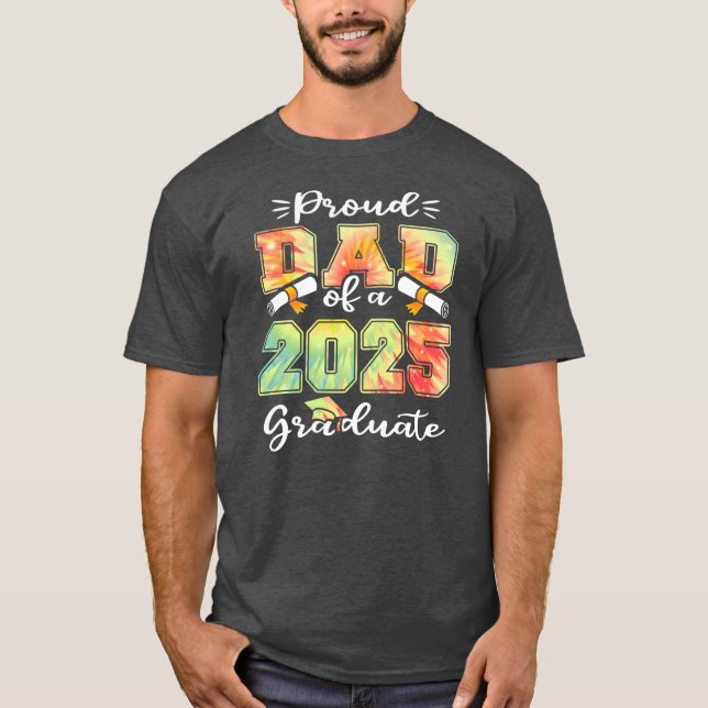 Manar Proud pappa med en klass på 2025 student T Shirt (Framsida)