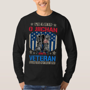 Manar Proud Pappa O Jiichan och Veteran Fars dag U T Shirt
