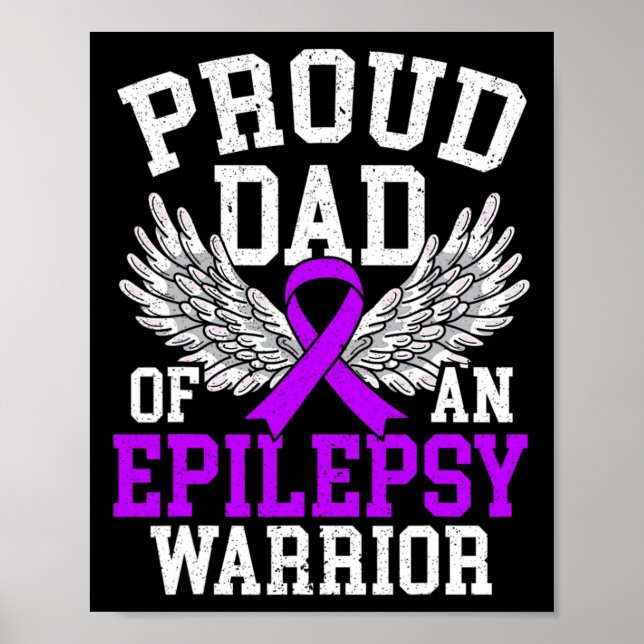 Manar Proud Pappa of an Epilepsy Warrior Epilepsy  Poster (Framsidan)