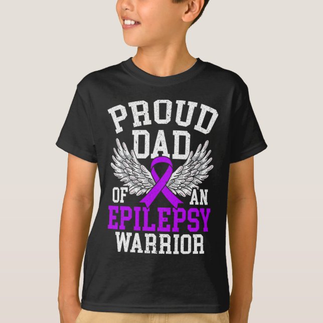 Manar Proud Pappa of an Epilepsy Warrior Epilepsy  T Shirt (Framsida)