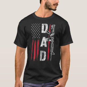 Manar Proud Pappa pappa Gun Högers Ar 15 American  T Shirt