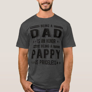 Manar Proud Pappy Best Pappy Grandpa T Shirt