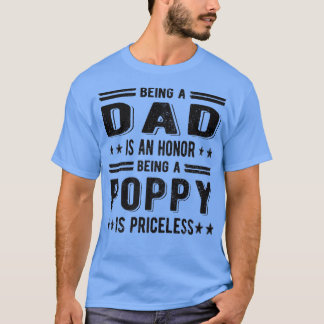 Manar Proud Poppy Best Poppy Grandpa T Shirt