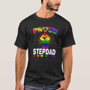 Manar Proud Stepdad Rainbow Lgbt Gay pride Month F T Shirt