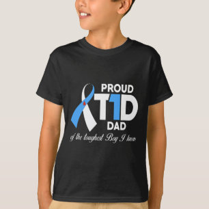 Manar Proud T1d Pappa of Son Diabetes Awareness Di T Shirt