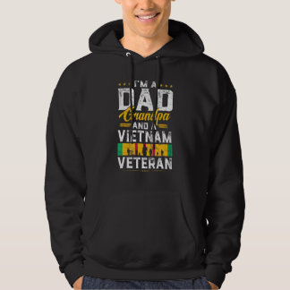 Manar Proud Vietnam Veteran I är Pappa Grandpa Vie Hoodie