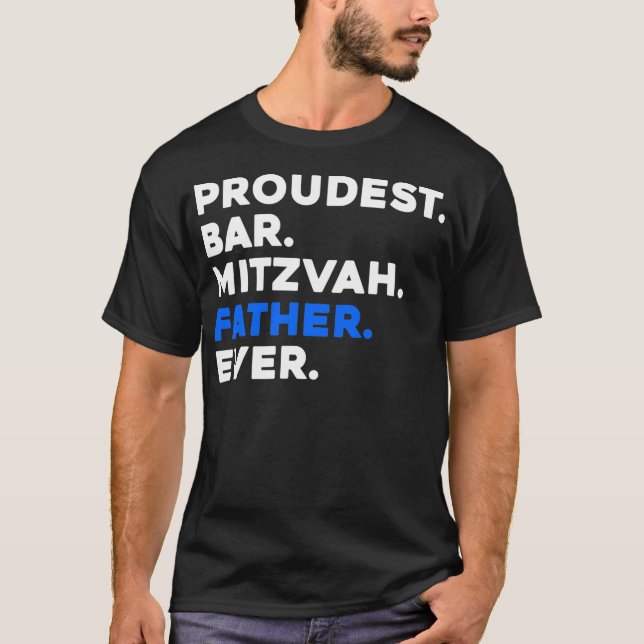 Manar PROUDEST PUB MITZVAH FAR VARJE judisk BOY T Shirt (Framsida)