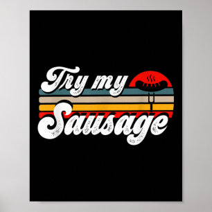 Manar Prova min korv Manar Funny Barbecueing Grill Poster