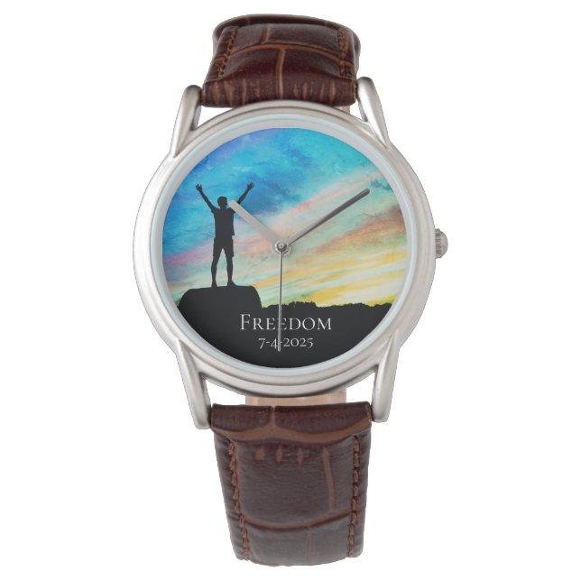 *~* Manar provutmärkelsen Studenten Pension berget Armbandsur (Framsida)