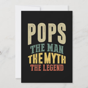 Manar pucklar på mannen Myth Legend Far Gift Tack Kort