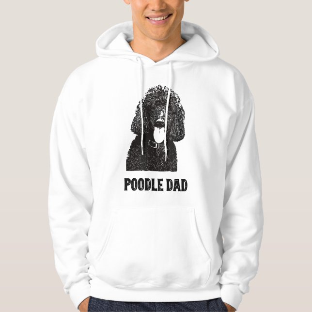 Manar Pudel Pappa - Standard Pudel Pappa Hoodie (Framsida)