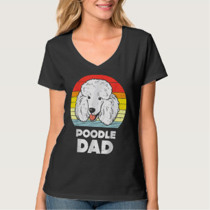 Manar Pudel Pappa Sunset Retro Animal Pet Hund äls T Shirt