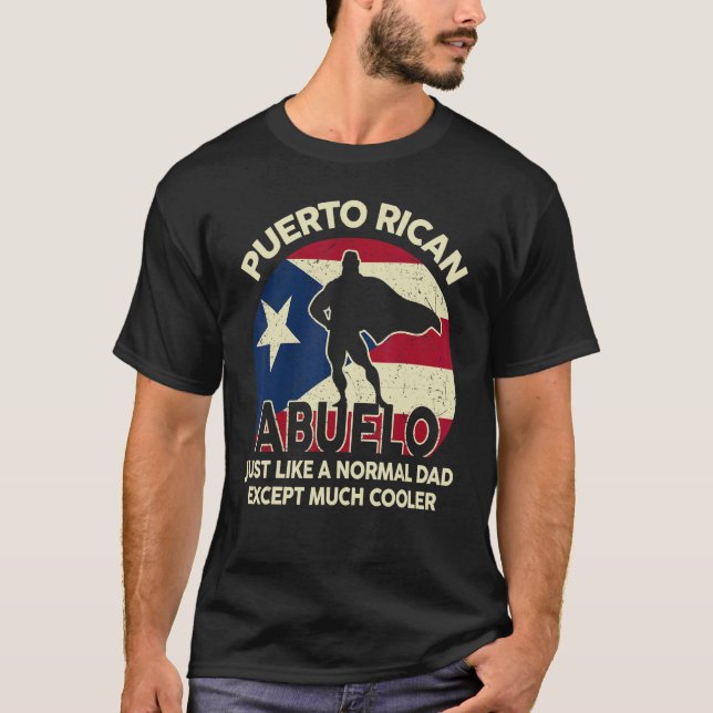 Manar Puerto Rican Abuelo Puerto Rico Grandpa Fath T Shirt (Framsida)