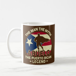 Manar Puerto Rico Abuelo the Man Myth Puerto Rican Kaffemugg
