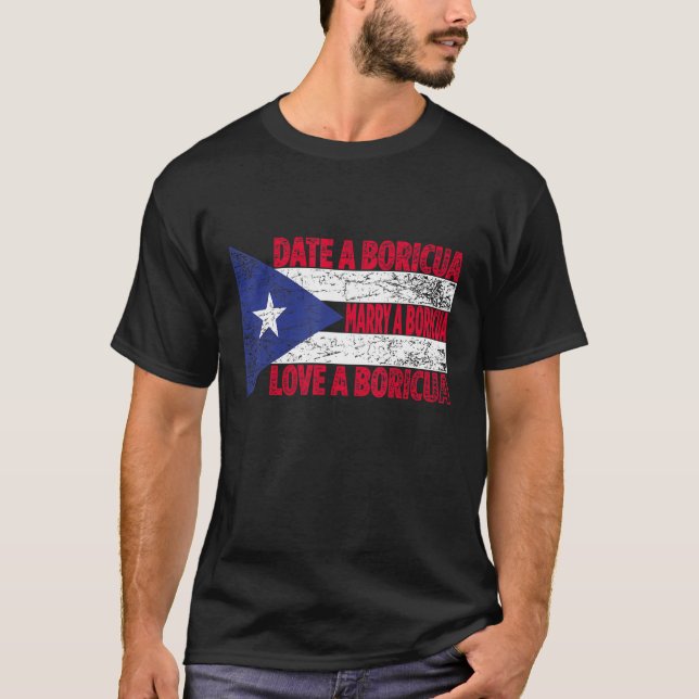Manar Puerto Rico Island Proud American People Pue T Shirt (Framsida)